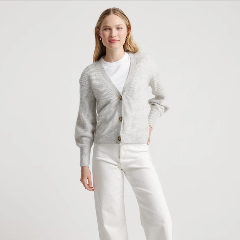 Quince Alpaca Wool Cropped Cardigan - Picture 4 of 4